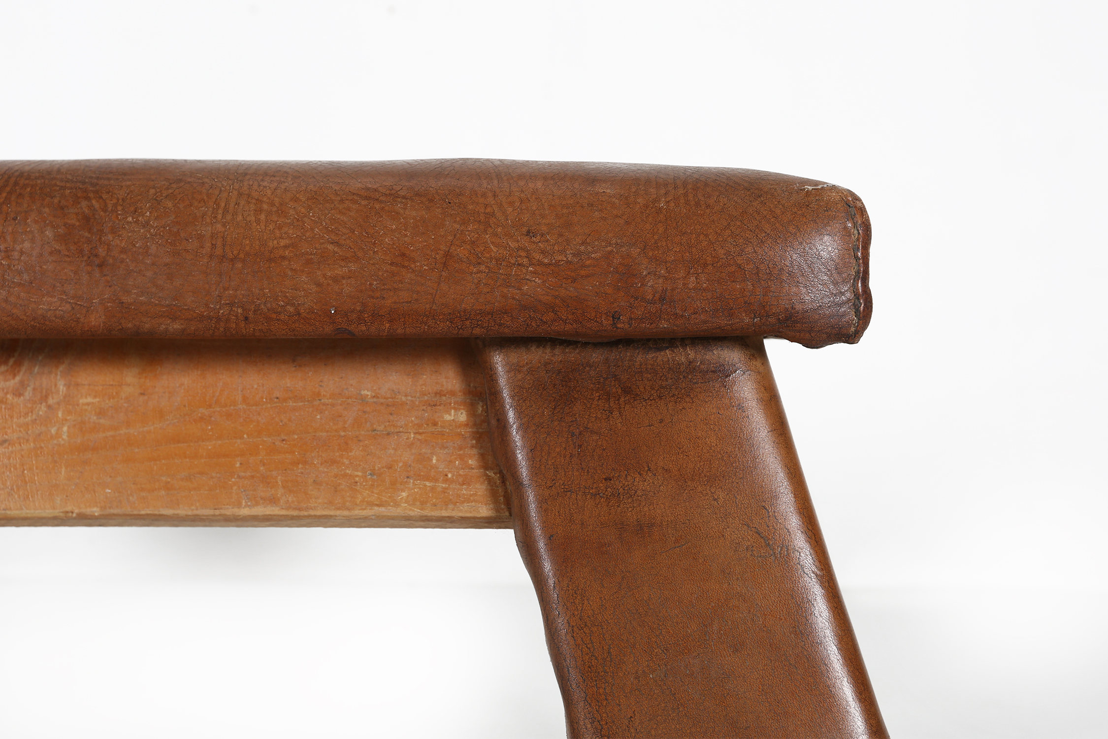 Industrial leather bench 1930thumbnail